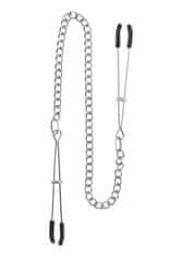 taboom TABOOM Nipple Play Tweezers with Chain (Silver)