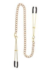 taboom TABOOM Nipple Play Tweezers with Chain (Gold)