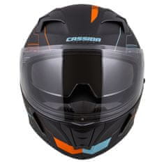 Cassida Moto přilba Integral 3.0 Turbohead (Velikost: M (57-58), Barva: černá matná/stříbrná)