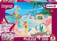 Schmidt  Puzzle Schleich: Dračí ostrov 200 dílků + figurka Schleich