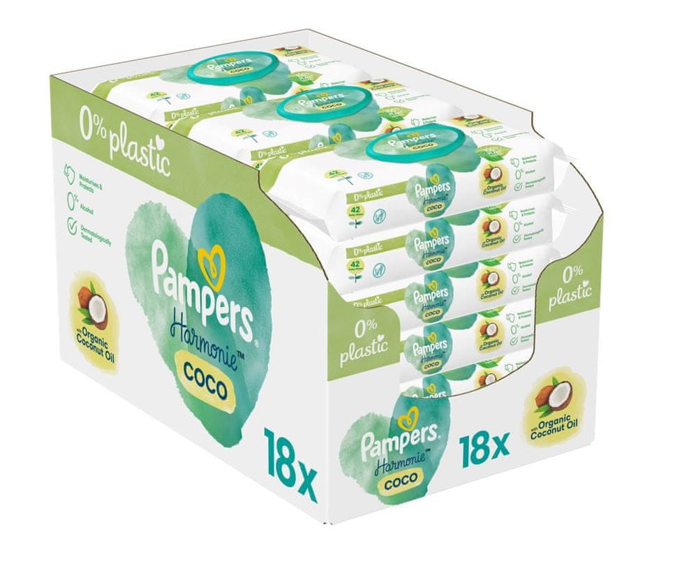 Pampers Coconut Pure 18x42 ks