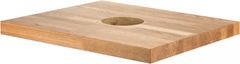 Deante OAK TOP CBL_D61A Dubová deska s otvorem 14cm pro konzole, 60x50x20 - Deante