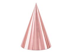 PartyDeco Čepičky rose gold 6ks