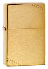 Zippo Zapalovač 23002 Brushed Brass Vintage with Slashes