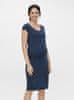Modré těhotenské pouzdrové šaty Mama.licious Elnora M