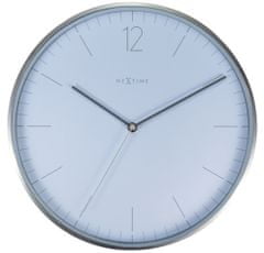 TWM Nástěnné hodiny Essential Silver 34 cm bílá / stříbrná hliníková