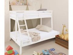 Danish Style Patrová postel Kiddy, 142 cm, bílá