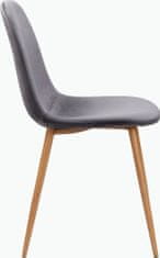 Danish Style Jídelní židle Ines (SET 4 ks), antracitová