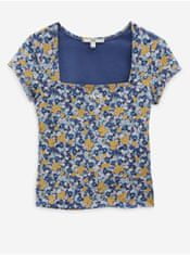Vans Modré dámské vzorované tričko VANS Deco M