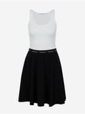 Calvin Klein Bílo-černé dámské šaty Calvin Klein Jeans XS