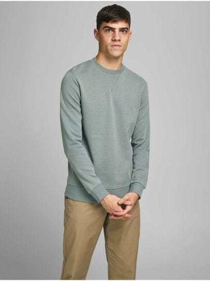 Jack&Jones Světle zelená basic mikina Jack & Jones Basic