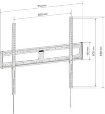 Connect IT BigMount nástěnný držák na obrazovky 40-90", fixní, záruka 30 let, černá