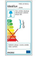 Ideal Lux LED Venkovní zápustné svítidlo do zdi Ideal Lux WIRE AP SMALL BIANCO 268996 1,5W 60lm 3000K IP65 9cm bílé