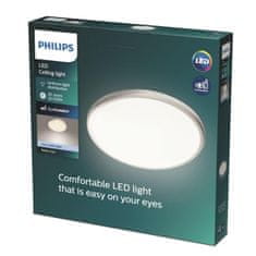 Philips LED Stropní svítidlo Philips Twirly šedé 17W 1900lm 4000K 35cm 8718696129586