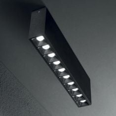 Ideal Lux LED Stropní bodové svítidlo Ideal Lux Lika 10W Surface BK 244884 1100lm 3000K IP20 černé