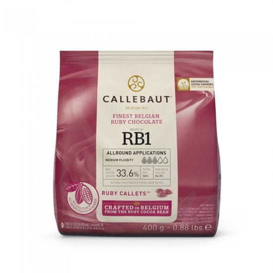 Callebaut Čokoláda ruby 0,4kg 33%