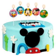Dekora Svíčky na dort Mickey 3cm 5ks 