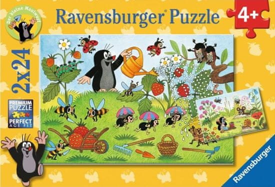 Ravensburger Puzzle Krteček na zahrádce 2x24 dílků