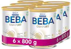 BEBA COMFORT 5 batolecí mléko, 6 x 800 g