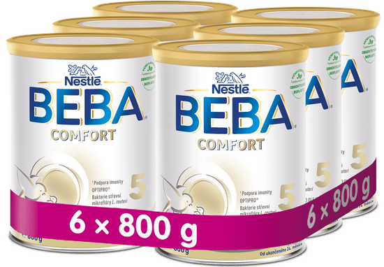 BEBA COMFORT 5 batolecí mléko, 6 x 800 g