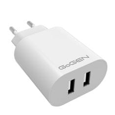 GoGEN Nabíječka do sítě ACH 206, 2× USB-A (24W) GOGACH206W, bílá