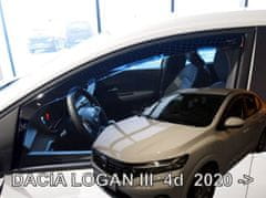 HEKO Ofuky oken Dacia Logan 2021- (přední)