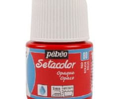 Pébéo Setacolor 45ml červená barva na textil,