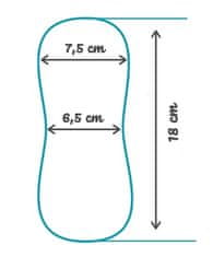 Bamboolik Látkové menstruační vložky biobavlna - satén (suchý zip) Vínové ornamenty – kytičky