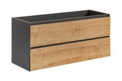 COMAD COMAD MONAKO GREY OAK 823 Skříňka pod umyvadlo 120cm - Comad