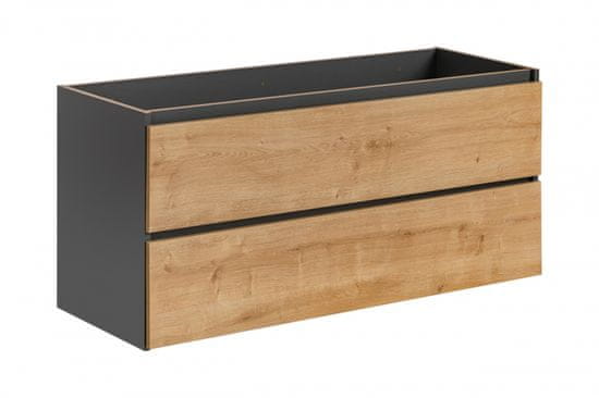 COMAD COMAD MONAKO GREY OAK 823 Skříňka pod umyvadlo 120cm - Comad