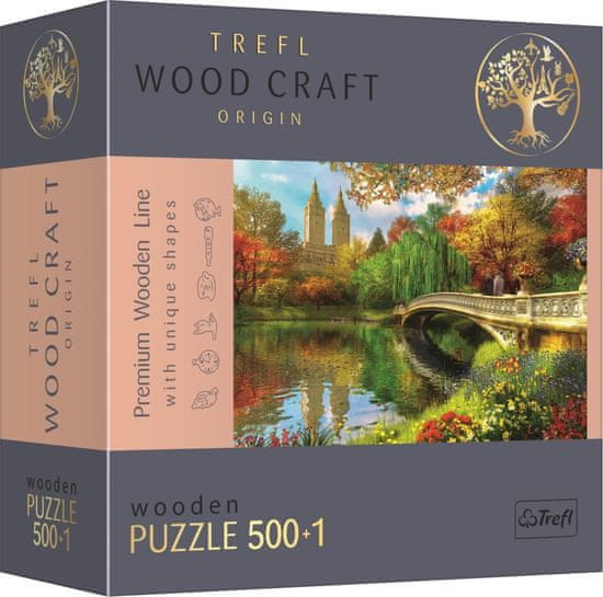 Trefl Wood Craft Origin puzzle Central Park, Manhattan, New York 501 dílků