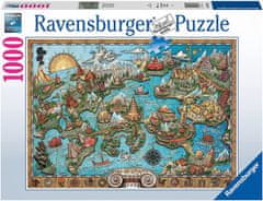 Ravensburger Puzzle Tajemná Atlantida 1000 dílků