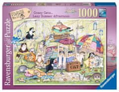 Ravensburger Puzzle Crazy Cats: Líné letní odpoledne 1000 dílků