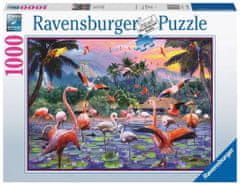 Ravensburger Puzzle Růžoví plameňáci 1000 dílků