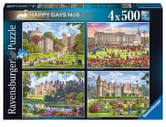 Ravensburger Puzzle Královské rezidence, Velká Británie 4x500 dílků