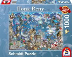 Schmidt Puzzle Modré vánoční nebe 1000 dílků