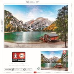 Educa Puzzle Jezero Braies na podzim, Itálie 3000 dílků