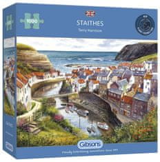 Gibsons Puzzle Staithes, Velká Británie 1000 dílků