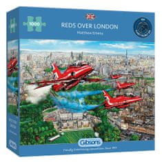 Gibsons Puzzle Red Arrows nad Londýnem 1000 dílků