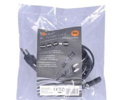 Solight Napájecí kabel 2-pin, 230v, 2,5a, 2m,