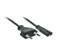 Solight Napájecí kabel 2-pin, 230v, 2,5a, 2m,