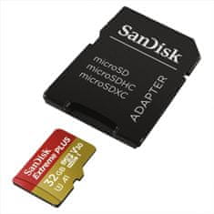 SanDisk Extreme Plus micro SDHC 32 GB 95 MB/s A1 Class 10 UHS-I V30, adapter