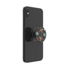 PopSockets PopGrip Gen.2, Micro Blossom, drobné kvítky na černém podkladu