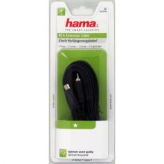 Hama prodlužovací audio kabel, 2 cinch - 2 cinch, 1*, 5 m