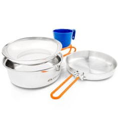 Gsi Sada nádobí GSI Glacier Stainless 1 Person Mess Kit