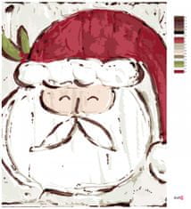 ZUTY Malování podle čísel - SANTA (HALEY BUSH) 40x50 cm vypnuté plátno na rám