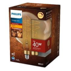 Philips Philips Vintage LED žárovka E27 G200 7W 470lm GOLD stmívatelné