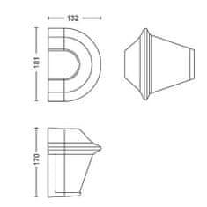 Philips Philips Serres SVÍTIDLO VENKOVNÍ NÁSTĚNNÉ E27 ma. 42W, IP44, černá