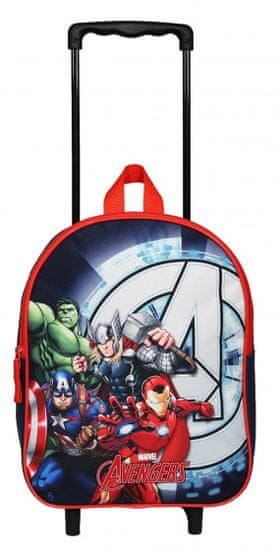 TWM batoh na kolečkách Avengers 17 litrů 38 cm polyester modrý