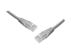 sapro UTP Patch Kabel Lexton RJ45 CAT5E 0,5m 8P8C 1:1 Šedý